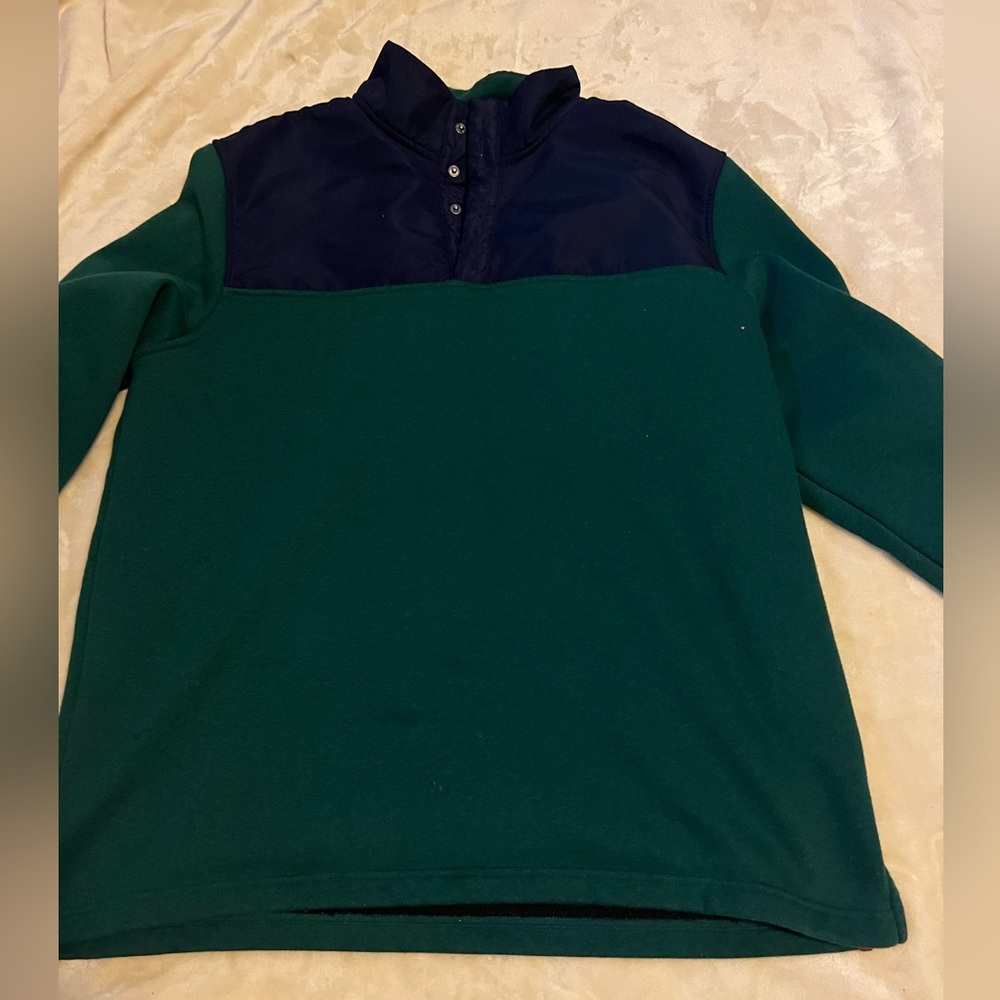 Club room quarter button up sweatshirt